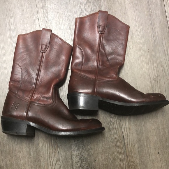 Vulcan Other - Vulcan Vibram Rich Brown Leather Cowboy Boots